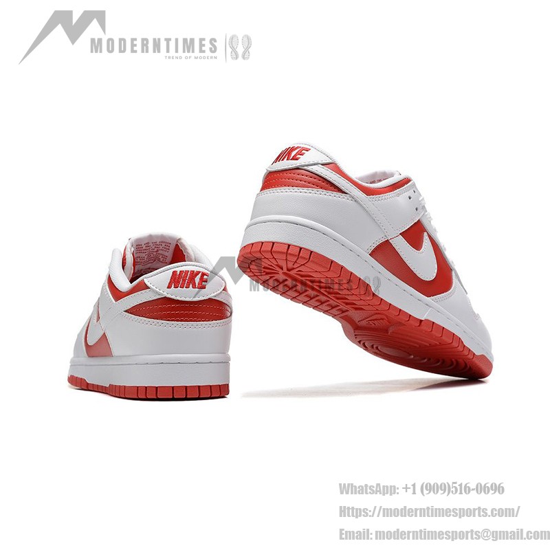 Nike Dunk Low "University Red" DD1391-600 スポーツとカジュアルスタイルに最適な鮮やかな赤と白のスニーカー Nike Dunk Low "University Red" DD1391-600 赤と白のスニーカー サイドビュー