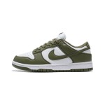 Nike Dunk Low WMNS "Medium Olive" スタイリッシュな女性向けスニーカー Nike Dunk Low WMNS "Medium Olive" レディース オリーブグリーン ホワイト スニーカー