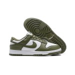 Nike Dunk Low WMNS "Medium Olive" スタイリッシュな女性向けスニーカー Nike Dunk Low WMNS "Medium Olive" レディース オリーブグリーン ホワイト スニーカー