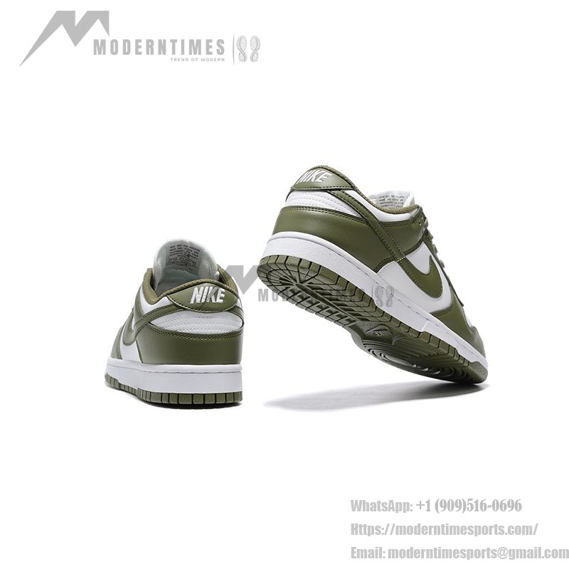 Nike Dunk Low WMNS "Medium Olive" スタイリッシュな女性向けスニーカー Nike Dunk Low WMNS "Medium Olive" レディース オリーブグリーン ホワイト スニーカー