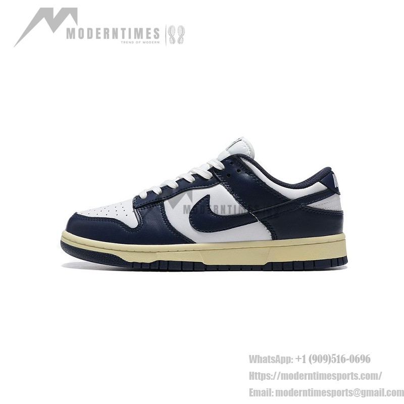 Nike Dunk Low WMNS “Vintage Navy” スタイリッシュなレトロレディーススニーカー Nike Dunk Low WMNS “Vintage Navy” レディース レトロネイビースニーカー