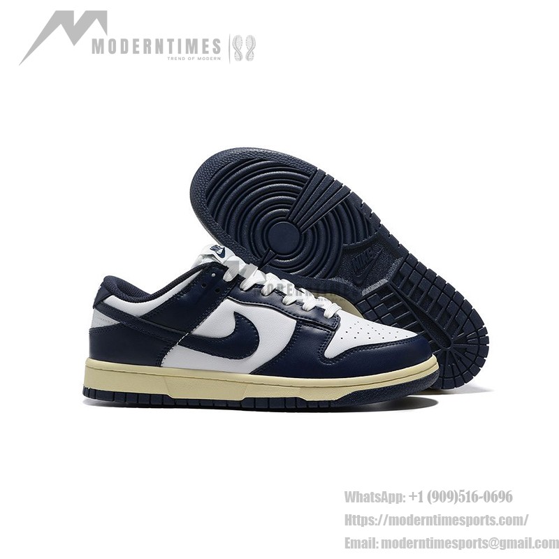 Nike Dunk Low WMNS “Vintage Navy” スタイリッシュなレトロレディーススニーカー Nike Dunk Low WMNS “Vintage Navy” レディース レトロネイビースニーカー