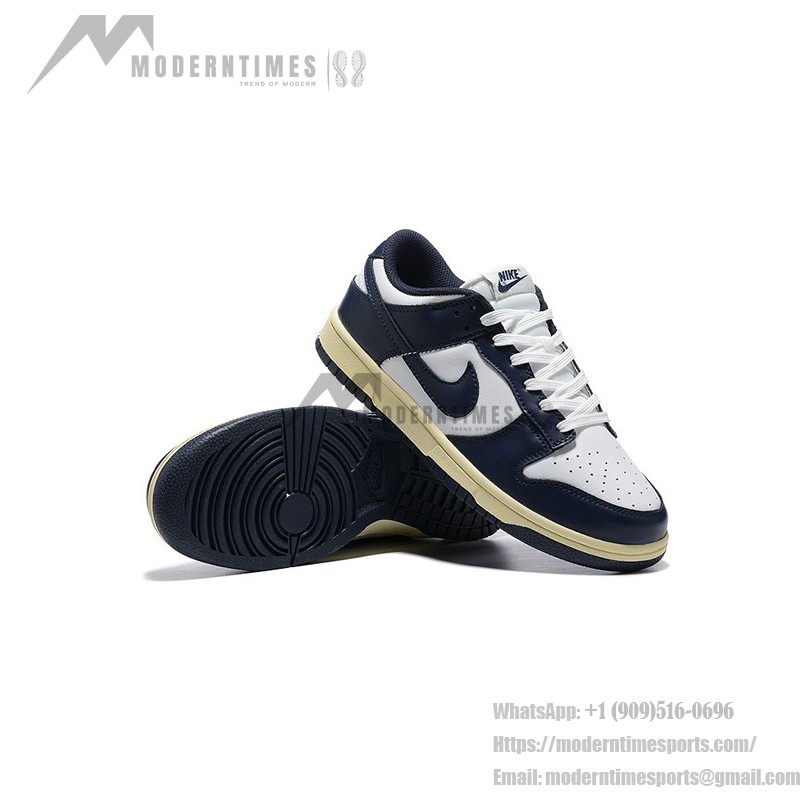 Nike Dunk Low WMNS “Vintage Navy” スタイリッシュなレトロレディーススニーカー Nike Dunk Low WMNS “Vintage Navy” レディース レトロネイビースニーカー