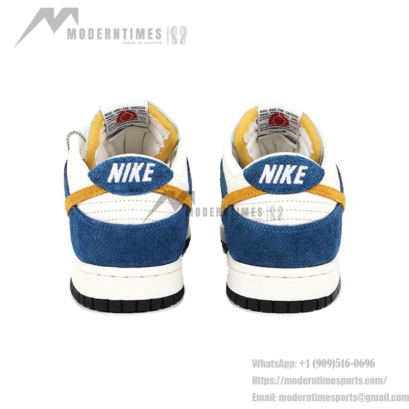 Nike Kasina x Dunk Low '80s Bus' - 限定版レトロコラボスニーカー Nike Kasina x Dunk Low '80s Bus' CZ6501-100 - Sail、Gold、Blueのレトロバスコラボスニーカー