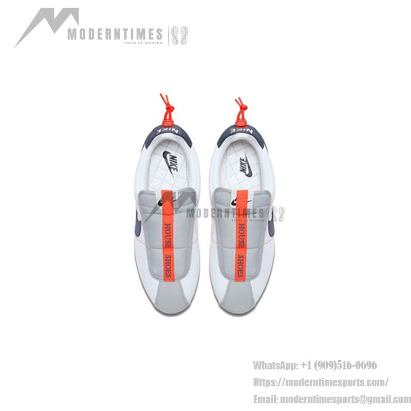 Nike Kendrick Lamar x Cortez Basic Slip House Shoes AV2950-100 Nike Kendrick Lamar x Cortez Basic Slip House Shoes AV2950-100 - ホワイト、ネイビー、オレンジのスリップオンスニーカー