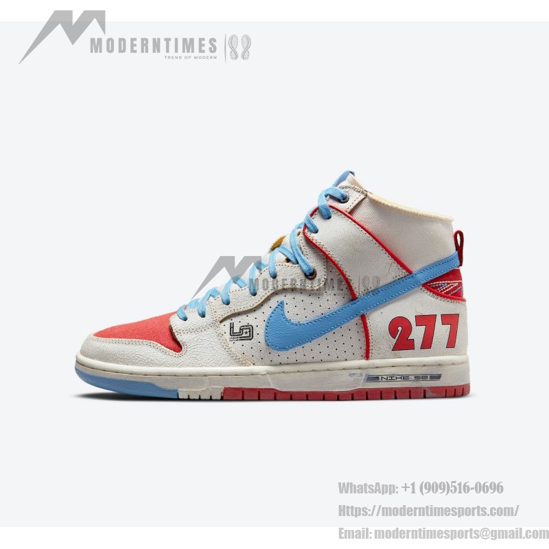 Nike SB Dunk High DH7683-100 スケートボードシューズ - 限定版ハイトップデザイン Nike SB Dunk High DH7683-100 限定版スケートボードシューズ ハイトップ