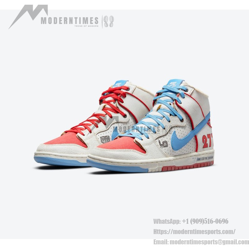 Nike SB Dunk High DH7683-100 スケートボードシューズ - 限定版ハイトップデザイン Nike SB Dunk High DH7683-100 限定版スケートボードシューズ ハイトップ