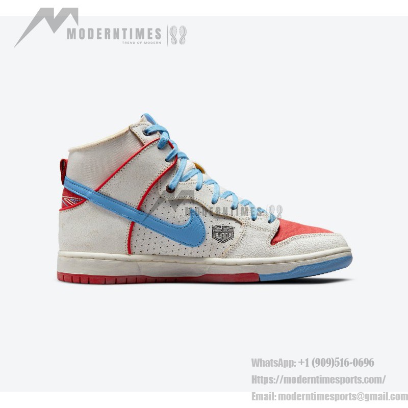 Nike SB Dunk High DH7683-100 スケートボードシューズ - 限定版ハイトップデザイン Nike SB Dunk High DH7683-100 限定版スケートボードシューズ ハイトップ