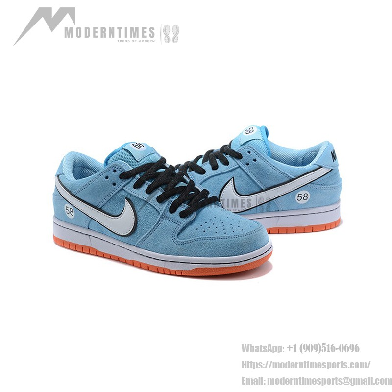 Nike SB Dunk Low "Gulf" BQ6817-401 - Bold and Durable Skate Shoes with Iconic Colors Nike SB Dunk Low "Gulf" Skate Shoes BQ6817-401 - Iconic Gulf Racing Colorway
