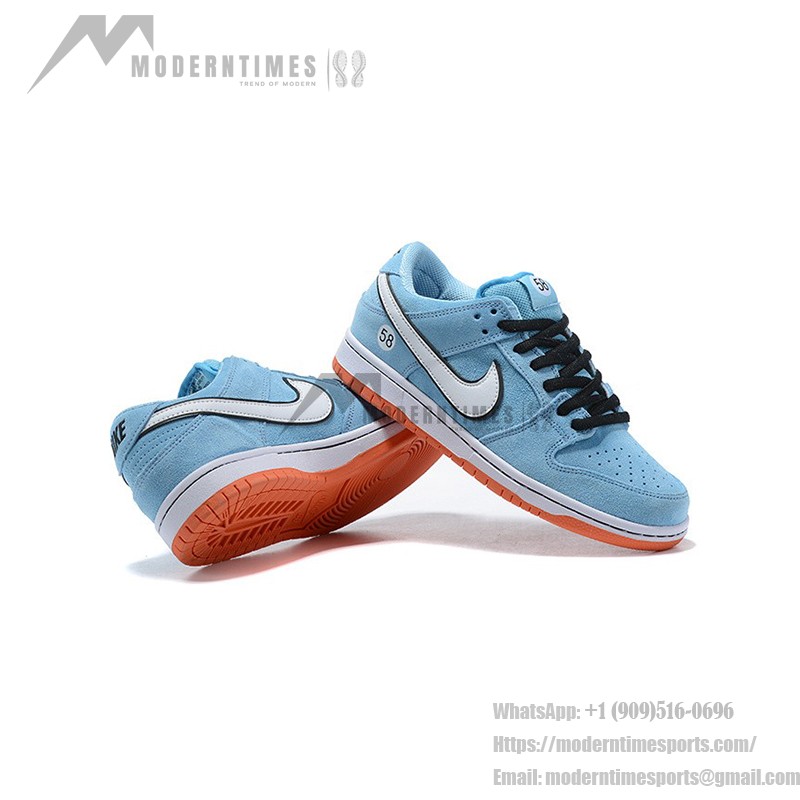 Nike SB Dunk Low "Gulf" BQ6817-401 - Bold and Durable Skate Shoes with Iconic Colors Nike SB Dunk Low "Gulf" Skate Shoes BQ6817-401 - Iconic Gulf Racing Colorway