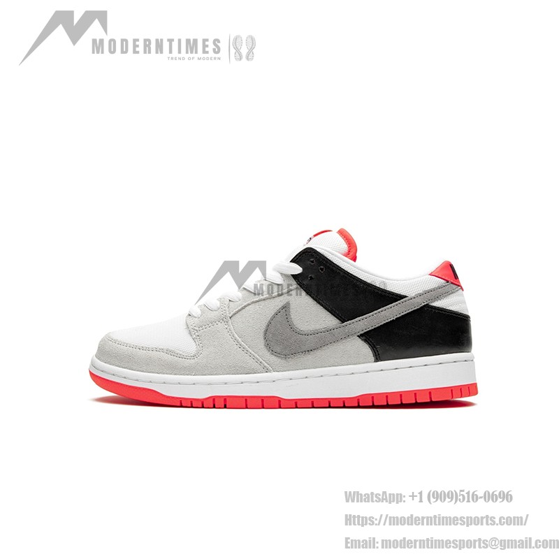 Nike SB Dunk Low "Infrared" CD2563-004 スケートシューズ – グレー&レッドのレトロスタイル Nike SB Dunk Low "Infrared" CD2563-004 スケートシューズ – レトログレー&レッドカラー
