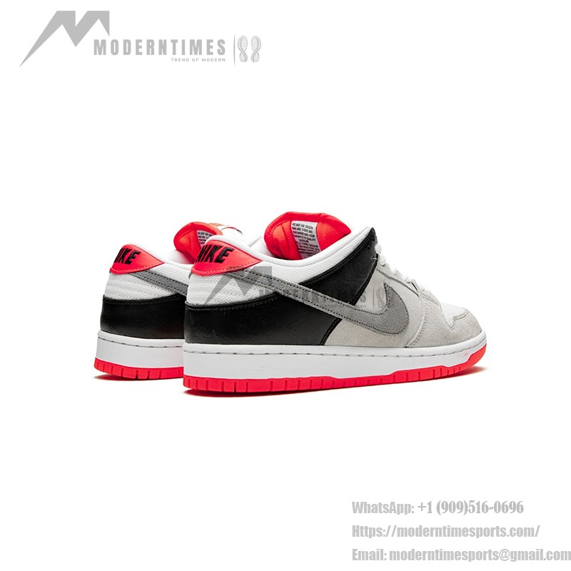 Nike SB Dunk Low "Infrared" CD2563-004 スケートシューズ – グレー&レッドのレトロスタイル Nike SB Dunk Low "Infrared" CD2563-004 スケートシューズ – レトログレー&レッドカラー