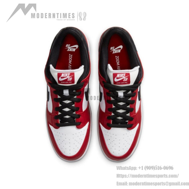 Nike SB Dunk Low 'J-Pack Chicago' BQ6817-600 限定版スケートボードシューズ – シカゴブルズデザイン Nike SB Dunk Low 'J-Pack Chicago' BQ6817-600 スケートシューズ – シカゴブルズカラー