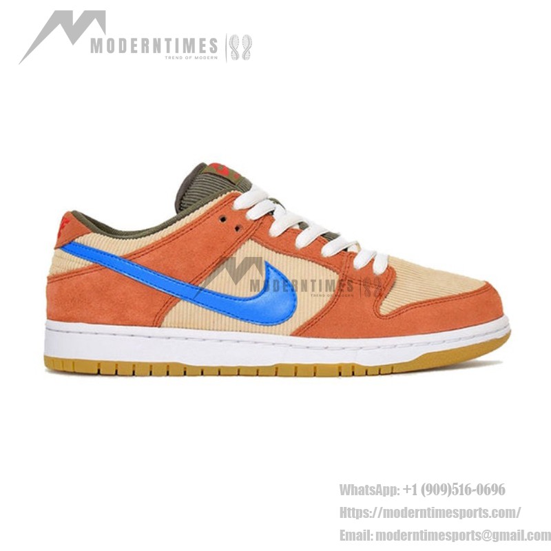 Nike SB Dunk Low Pro 'Corduroy' BQ6817-201 – Zoom Airスケートシューズ Nike SB Dunk Low Pro 'Corduroy' BQ6817-201 スケートシューズ – プレミアムコーデュロイアッパー