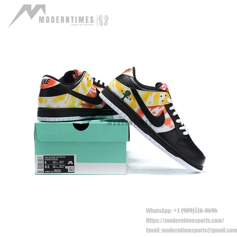 Nike SB Dunk Low “Raygun Tie-Dye” BQ6832-001 - プレミアムなスケートシューズ、目を引くデザイン Nike SB Dunk Low “Raygun Tie-Dye” スケートシューズ BQ6832-001 - 鮮やかなタイダイデザインで耐久性と快適さを兼ね備えたスケートシューズ