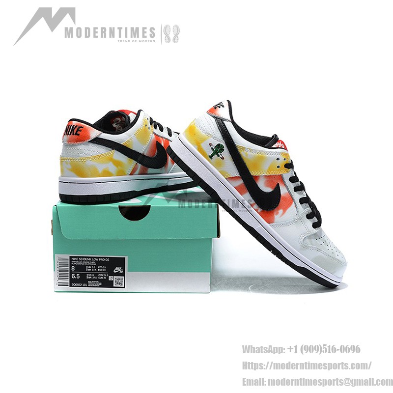 Nike SB Dunk Low “Raygun Tie-Dye” BQ6832-101 - プレミアムスケートシューズのタイダイデザイン Nike SB Dunk Low “Raygun Tie-Dye” スケートシューズ BQ6832-101 - 鮮やかなタイダイデザインと耐久性のある快適さ