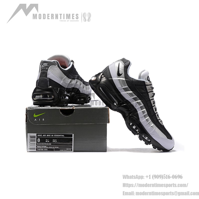 Nike Air Max 95 Essential 749766-005 ブラック&ウルフグレー スニーカー Nike Air Max 95 Essential 749766-005 ブラック&ウルフグレー スニーカー 側面図