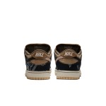 Nike x Travis Scott Dunk Low Premium QS 'Cactus Jack' - 限定コラボスニーカー Nike x Travis Scott Dunk Low Premium QS 'Cactus Jack' CT5053-001 - ブラック、ブラウン、ブルーのカウボーイ風スニーカー