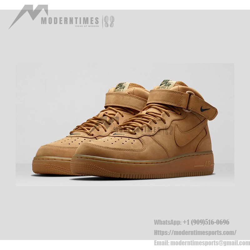 Nike Air Force 1 Mid 'Flax' 715889-200 - 秋冬にぴったりのウィートスエード ミッドトップスニーカー