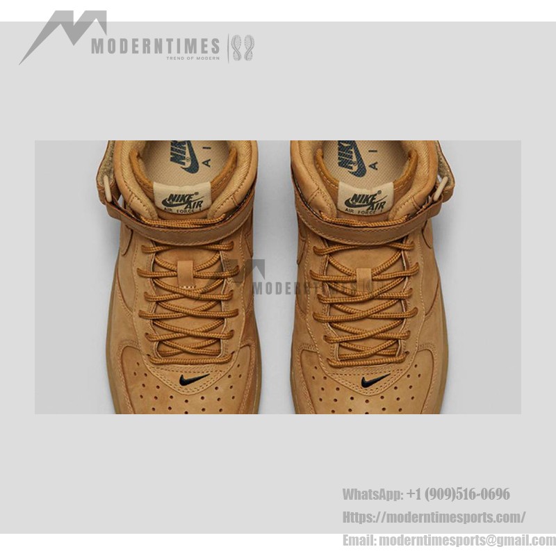 Nike Air Force 1 Mid 'Flax' 715889-200 - 秋冬にぴったりのウィートスエード ミッドトップスニーカー