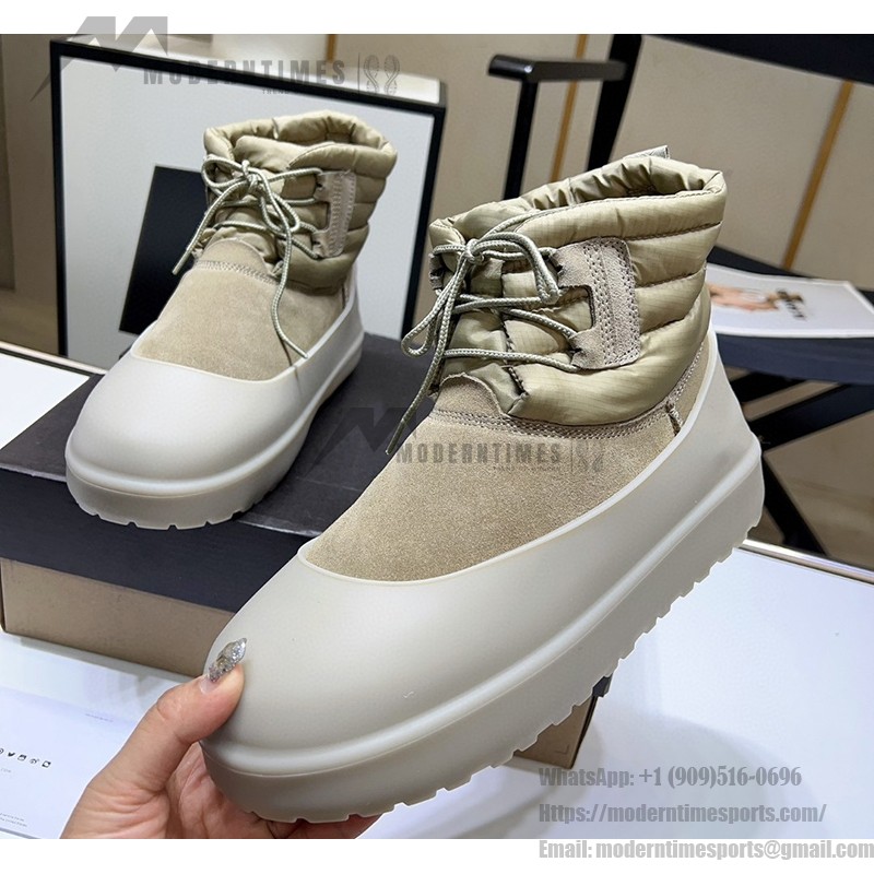 UGG Classic Mini Lace-Up Weather Boot Beige 1120849 - All-Weather Comfort in Waterproof Sheepskin Boots UGG Classic Mini Lace-Up Weather Boot Beige 1120849 - Waterproof Sheepskin Boots for All-Weather Comfort