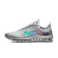 ナイキ x オフホワイト エアマックス 97 AJ4585-012 - マルチカラースウッシュが特徴の透明デザイン