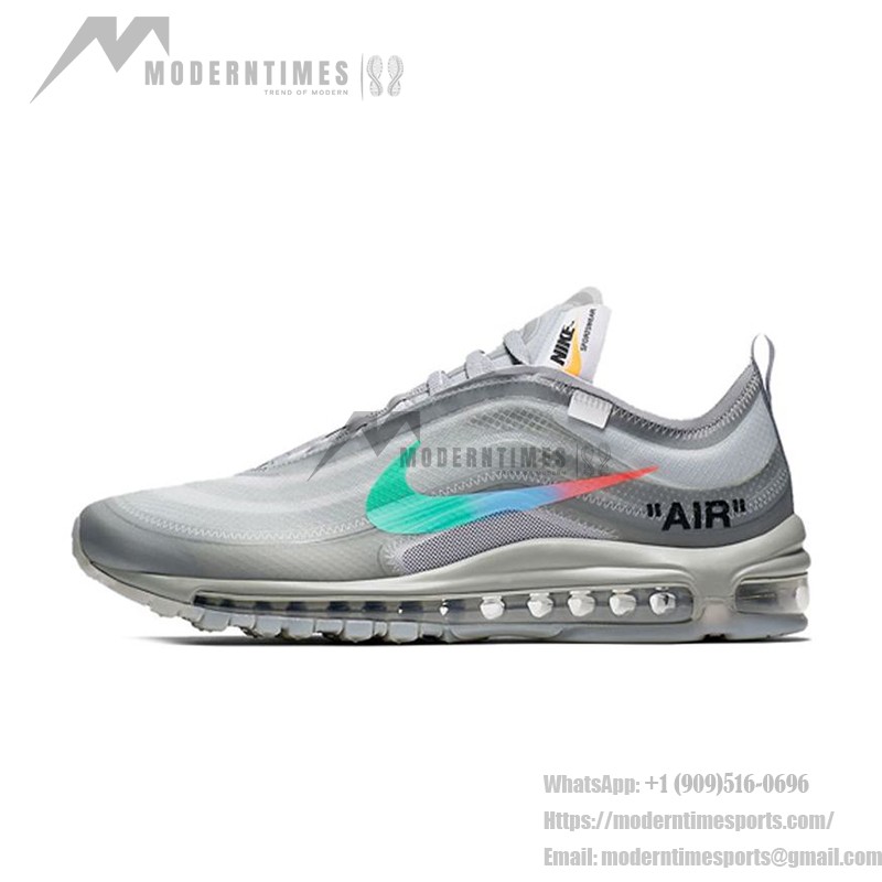 Nike x Off-White Air Max 97 マルチカラースウッシュ Nike x Off-White Air Max 97 AJ4585-012 透明デザイン マルチカラースウッシュ