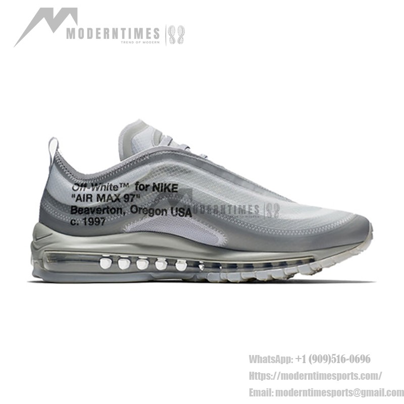 Nike x Off-White Air Max 97 マルチカラースウッシュ Nike x Off-White Air Max 97 AJ4585-012 透明デザイン マルチカラースウッシュ