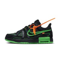 OFF-WHITE x Nike Air Rubber Dunk ‘Green Strike’ – 限定版スニーカー、CU6015-001、アイコニックなコラボレーション