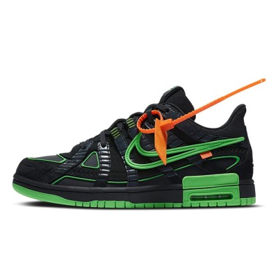 OFF-WHITE x Nike Air Rubber Dunk ‘Green Strike’ – 限定版スニーカー、CU6015-001、アイコニックなコラボレーション