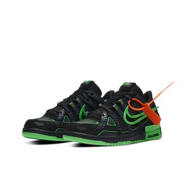 OFF-WHITE x Nike Air Rubber Dunk ‘Green Strike’ – 限定版スニーカー、CU6015-001、アイコニックなコラボレーション