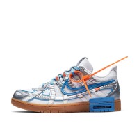 OFF-WHITE x Nike Air Rubber Dunk 'University Blue' CU6015-100 - 解体テックスタイル 限定コラボスニーカー