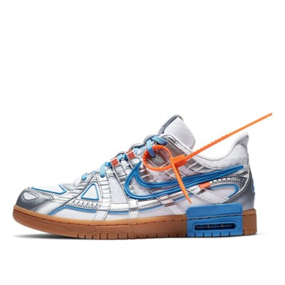 OFF-WHITE x Nike Air Rubber Dunk 'University Blue' CU6015-100 - 解体テックスタイル 限定コラボスニーカー