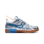 OFF-WHITE x Nike Air Rubber Dunk 'University Blue' - 限定コラボスニーカー OFF-WHITE x Nike Air Rubber Dunk 'University Blue' CU6015-100 - ブルーとシルバーの限定スニーカー