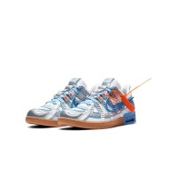 OFF-WHITE x Nike Air Rubber Dunk 'University Blue' CU6015-100 - 解体テックスタイル 限定コラボスニーカー