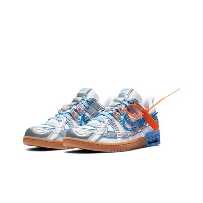 OFF-WHITE x Nike Air Rubber Dunk 'University Blue' CU6015-100 - 解体テックスタイル 限定コラボスニーカー