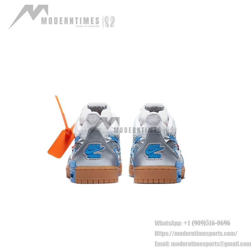 OFF-WHITE x Nike Air Rubber Dunk 'University Blue' - 限定コラボスニーカー OFF-WHITE x Nike Air Rubber Dunk 'University Blue' CU6015-100 - ブルーとシルバーの限定スニーカー