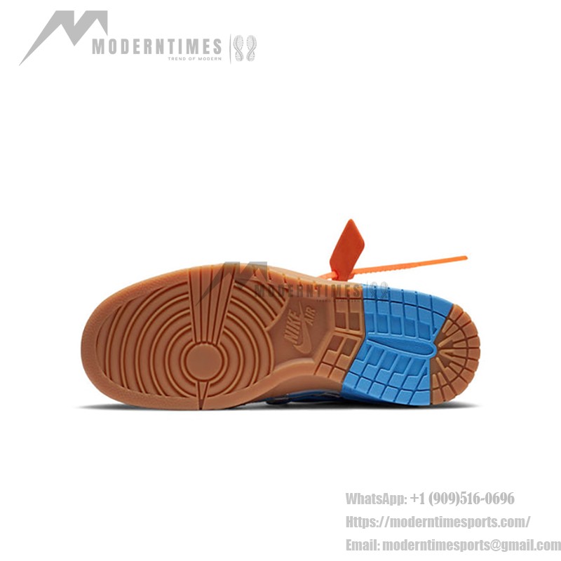 OFF-WHITE x Nike Air Rubber Dunk 'University Blue' - 限定コラボスニーカー OFF-WHITE x Nike Air Rubber Dunk 'University Blue' CU6015-100 - ブルーとシルバーの限定スニーカー
