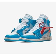Off-White x Air Jordan 1 Retro High "UNC" Powder Blue AQ0818-148 - Limited Edition Virgil Abloh Collaboration