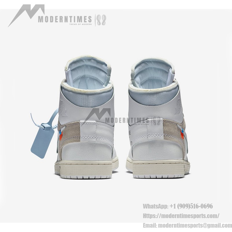 Off-White x Air Jordan 1 ホワイト "The Ten" ヴァージル・アブローによる Off-White x Air Jordan 1 ホワイト "The Ten" AQ0818-100 ヴァージル・アブローによる限定版スニーカー