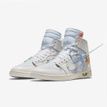 Off-White x Air Jordan 1 ホワイト "The Ten" ヴァージル・アブローによる Off-White x Air Jordan 1 ホワイト "The Ten" AQ0818-100 ヴァージル・アブローによる限定版スニーカー