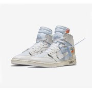 Off-White x Air Jordan 1 White "The Ten" AQ0818-100 - Limited Edition Deconstructed Sneaker by Virgil Abloh