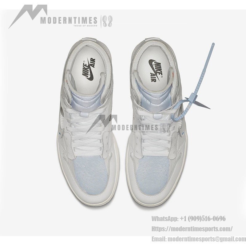 Off-White x Air Jordan 1 ホワイト "The Ten" ヴァージル・アブローによる Off-White x Air Jordan 1 ホワイト "The Ten" AQ0818-100 ヴァージル・アブローによる限定版スニーカー
