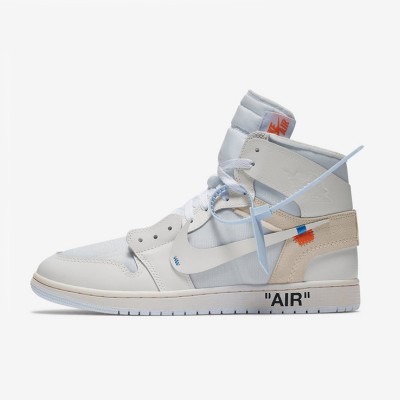 Off-White x Air Jordan 1 ホワイト "The Ten" AQ0818-100 - ヴァージル・アブローによる限定版解体デザインスニーカー