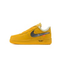Off-White x ナイキ エア フォース 1 ロー "University Gold" DD1876-700 プレミアムゴールドスニーカー | アイコニックなコラボレーション