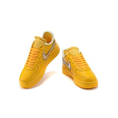 Off-White x ナイキ エア フォース 1 ロー "University Gold" DD1876-700 プレミアムゴールドスニーカー | アイコニックなコラボレーション