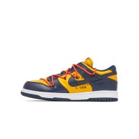 Off-White x Nike Dunk Low 'University Gold' CT0856-700 - ダブルシューレース デコンストラクション コラボスニーカー