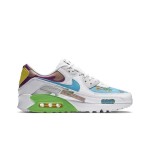Ruohan Wang x Nike Air Max 90 Flyleather - 芸術的&エコフレンドリー Ruohan Wang x Nike Air Max 90 Flyleather CZ3992-900、カラフルな抽象的パターンとグリーンのアクセントが特徴