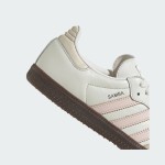 Adidas Samba OG IH2751 - Classic White Sneakers with Pink Stripes Adidas Samba OG IH2751 White Retro Sneakers with Soft Pink Stripes