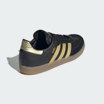 Adidas Samba OG IH8159 - Black & Gold Messi-Inspired Sneakers Adidas Samba OG IH8159 black and gold sneakers with gum sole, Messi-inspired
